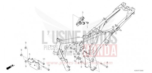 CARROSSERIE DE CHASSIS CBF125MEFT de 2026